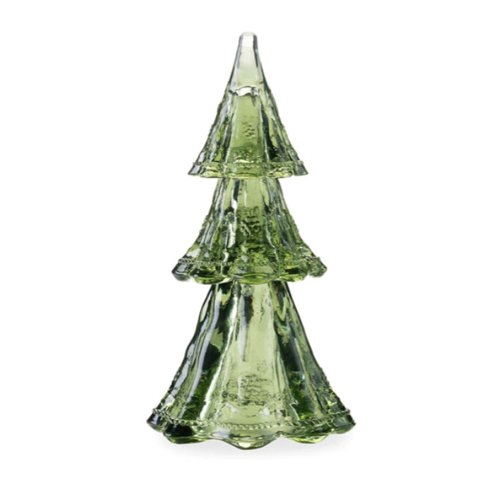 Juliska Berry and Thread Green Glass Stackable Tree 9"