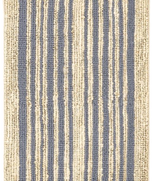 Calder Stripe Navy Woven Jute Rug