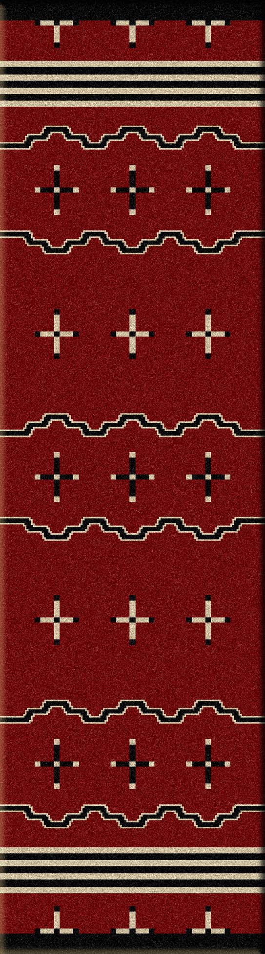 Big Chief red area RUG