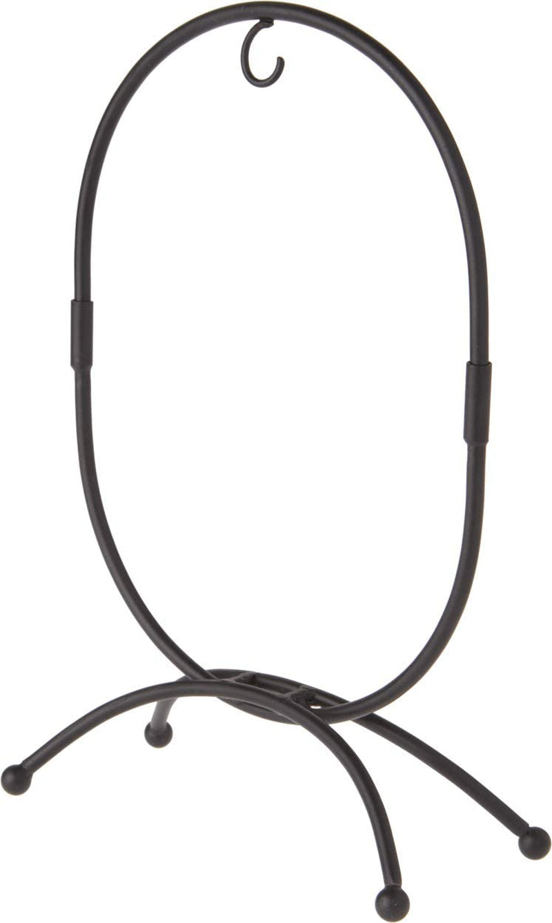 Bard'S Oval Shaped Wrought Iron Black Ornament Stand, 11" H X 7.25" W X 7.25" D, Pack of 10