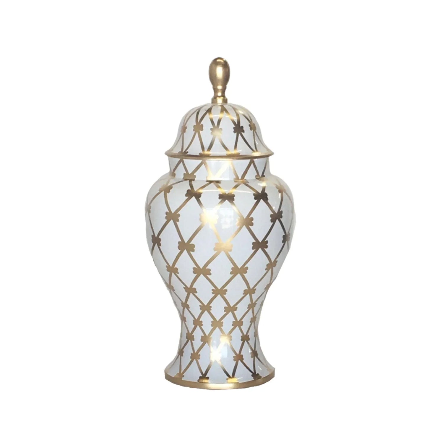 French Twist in Gold Medium Ginger Jar