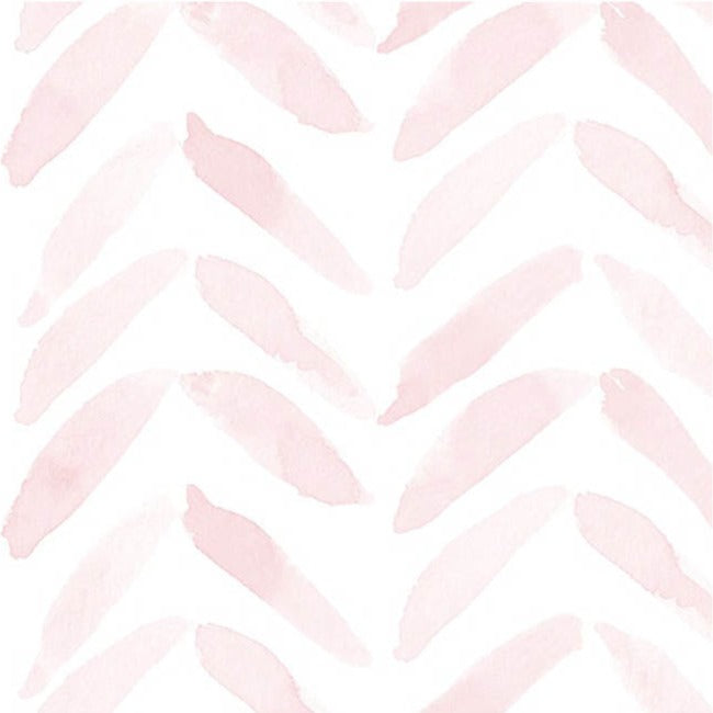 Parker Chevron Bermuda Pink Wallpaper