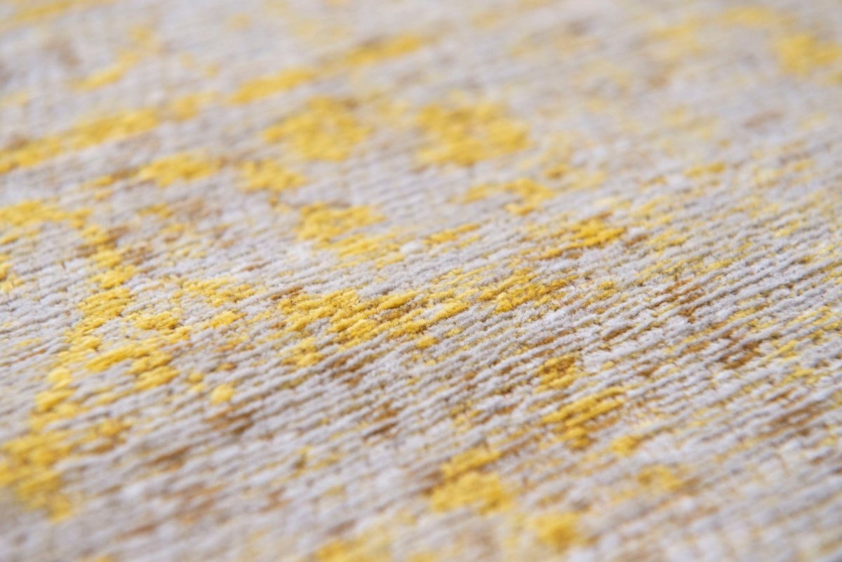Louis De Poortere Fading World Medallion 9062 Grey Yellow Rug