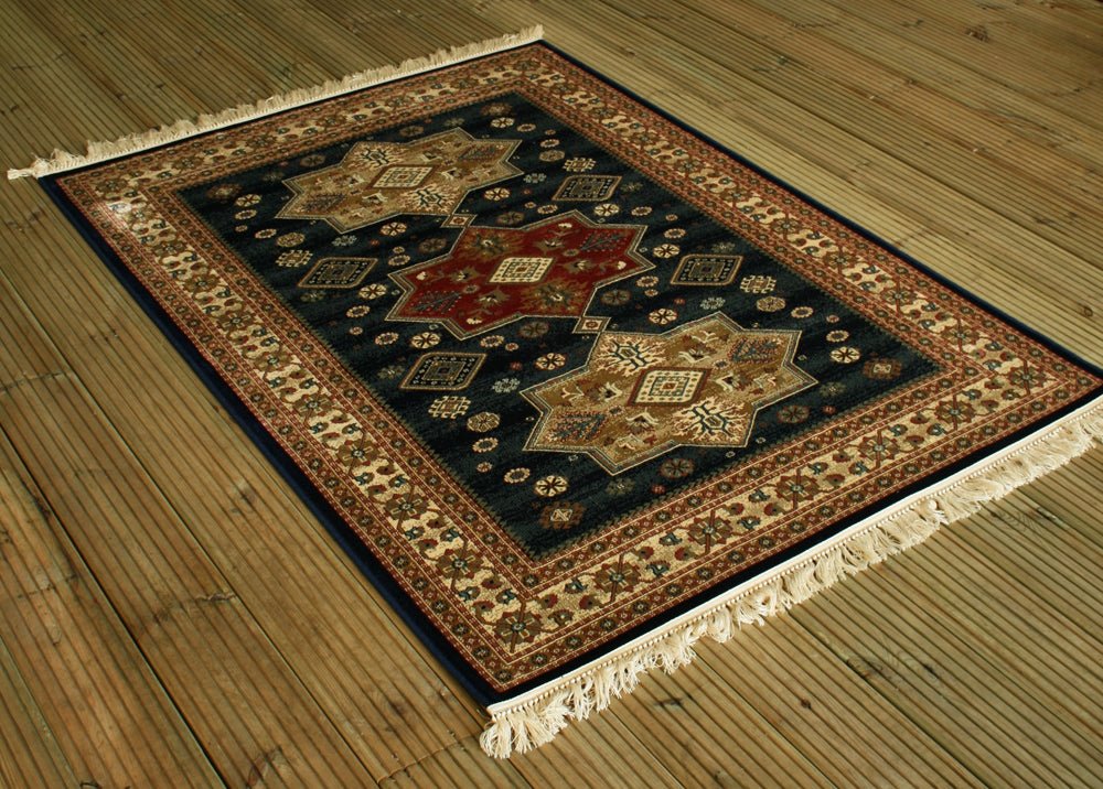 Love-Rugs Fibressa Lux Kazak Blue Rug