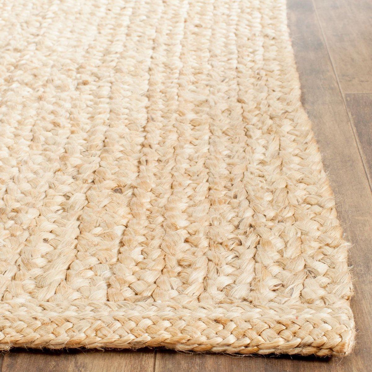 Natural Bright Jute Hand Woven Rug