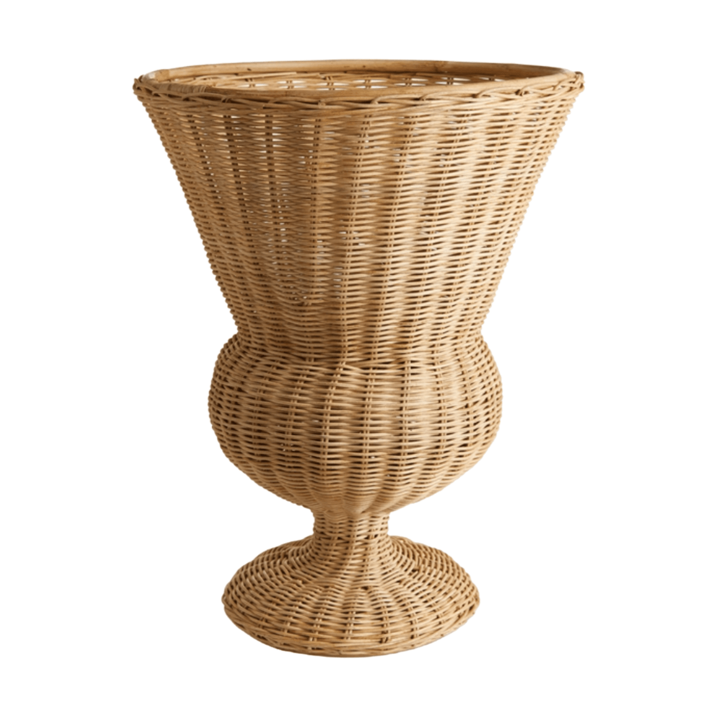 Natural Wicker Footed Urn