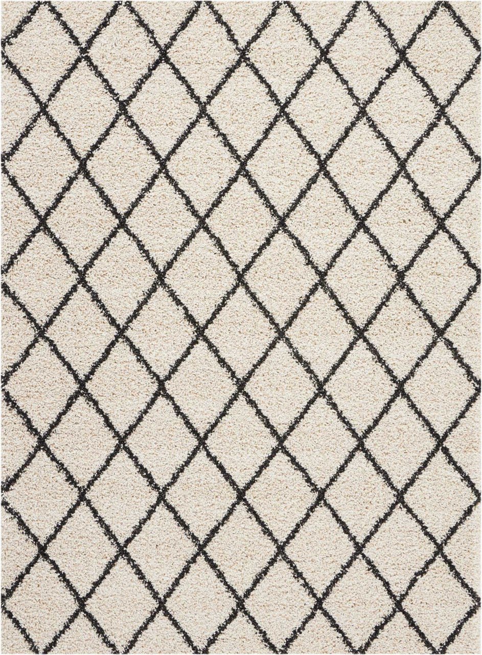 Nourison Brisbane BRI08 Ivory Charcoal Rug