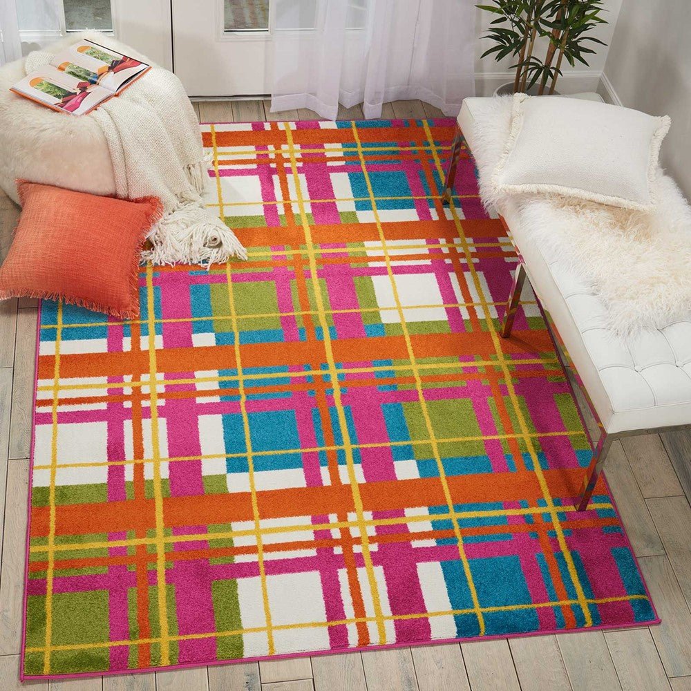 Nourison Oakdale OKD01 Pink Rug