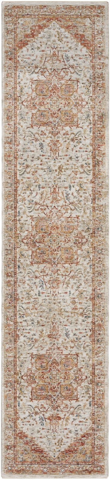 Nourison Sahar SHR06 Ivory/Rust Runner Rug
