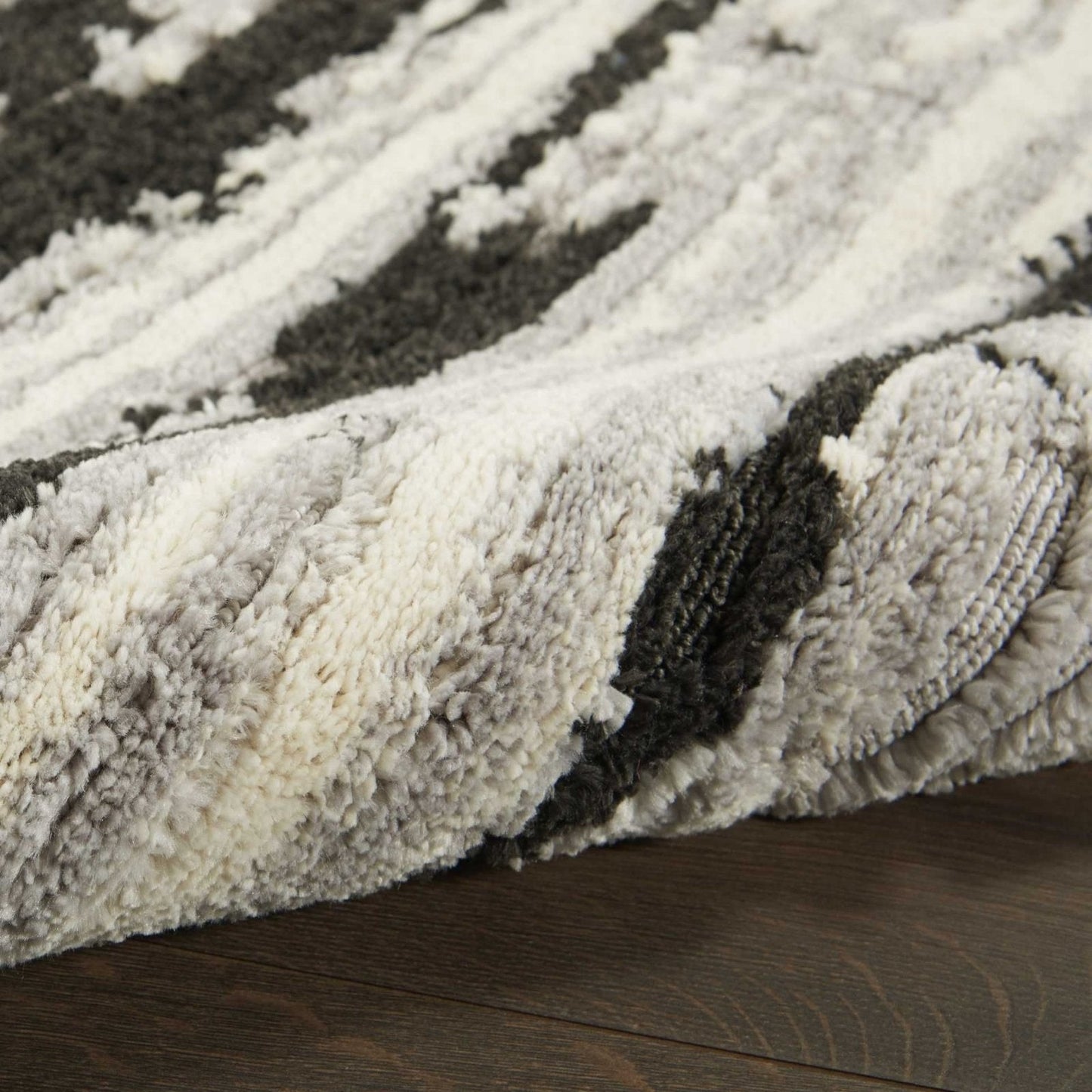 Nourison Zermatt ZER02 Ivory / Charcoal Rug