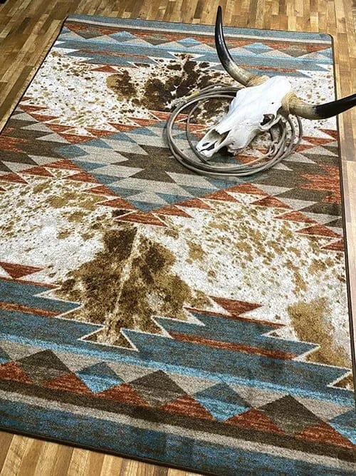 Nova cowhide Rancher area RUG