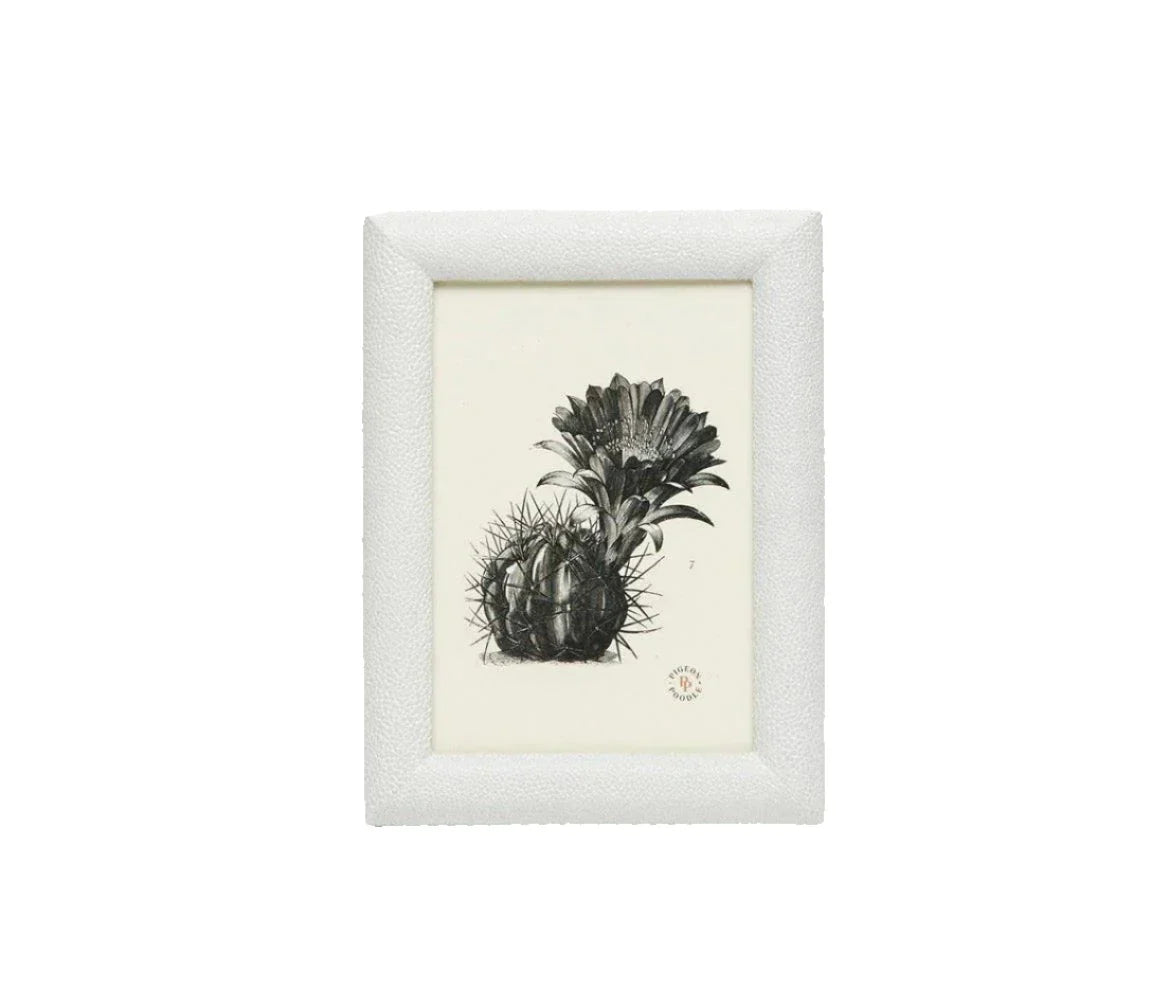 Pigeon & Poodle Faux Shagreen Oxford Frame in Blanc - Picture Frames - The Well Appointed House