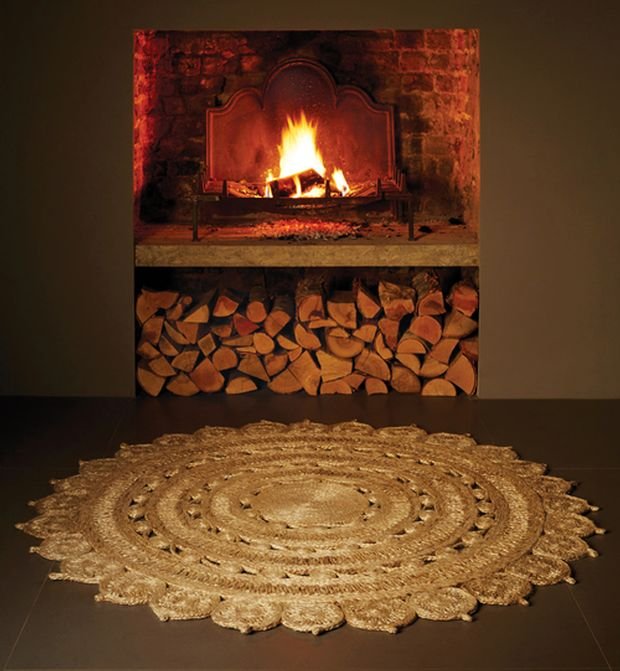 Zira Natural Round Rug