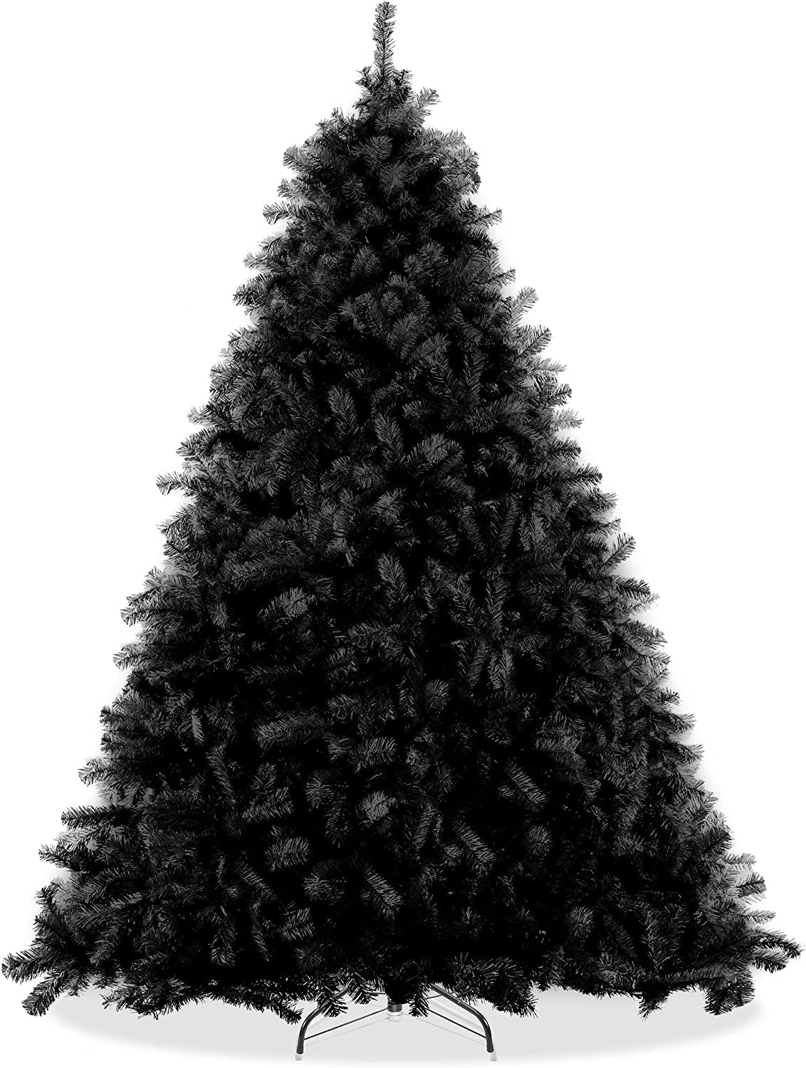 Casafield 6FT Black Spruce Artificial Holiday Christmas Tree with Sturdy Metal Stand