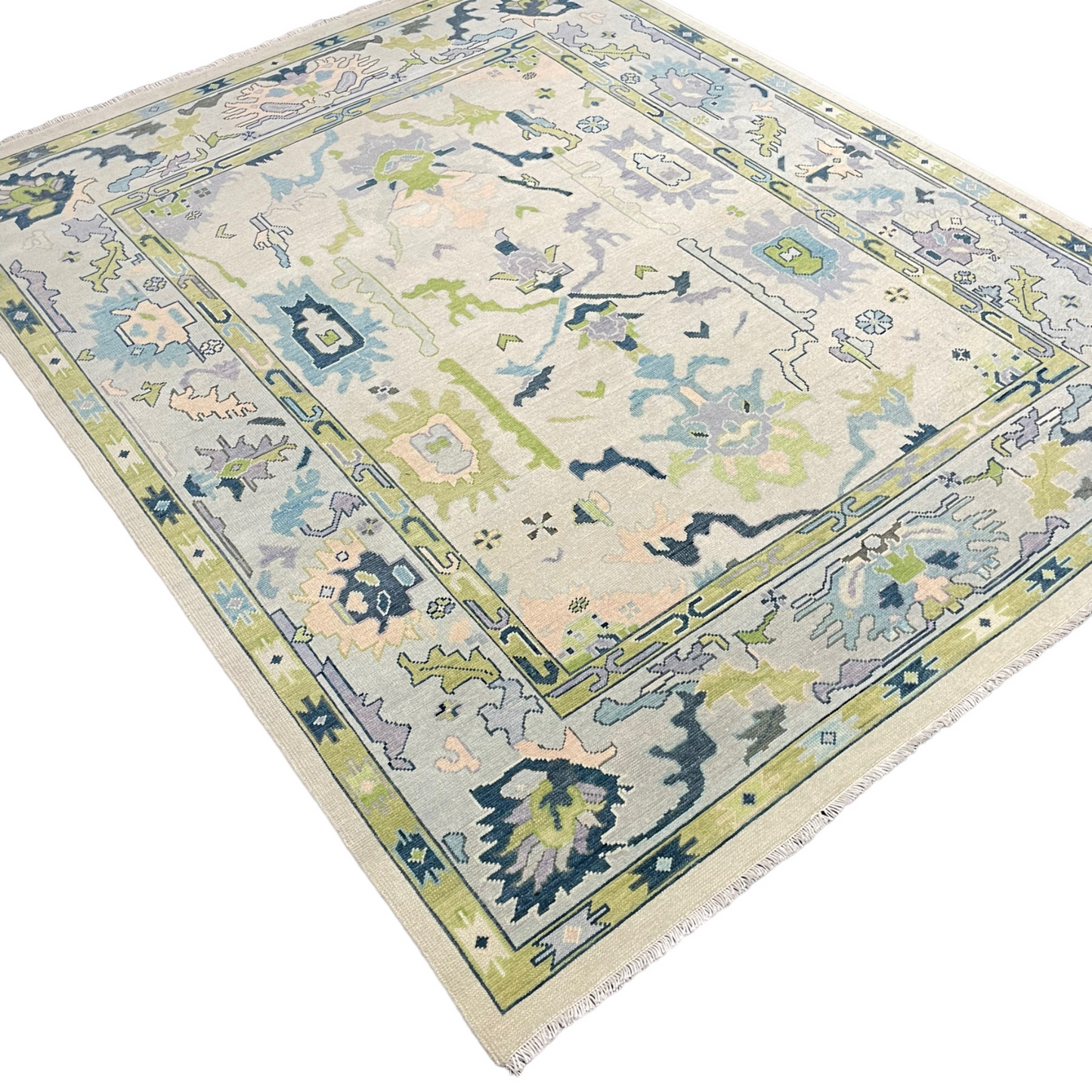 Laurel Oushak Rug in Lime