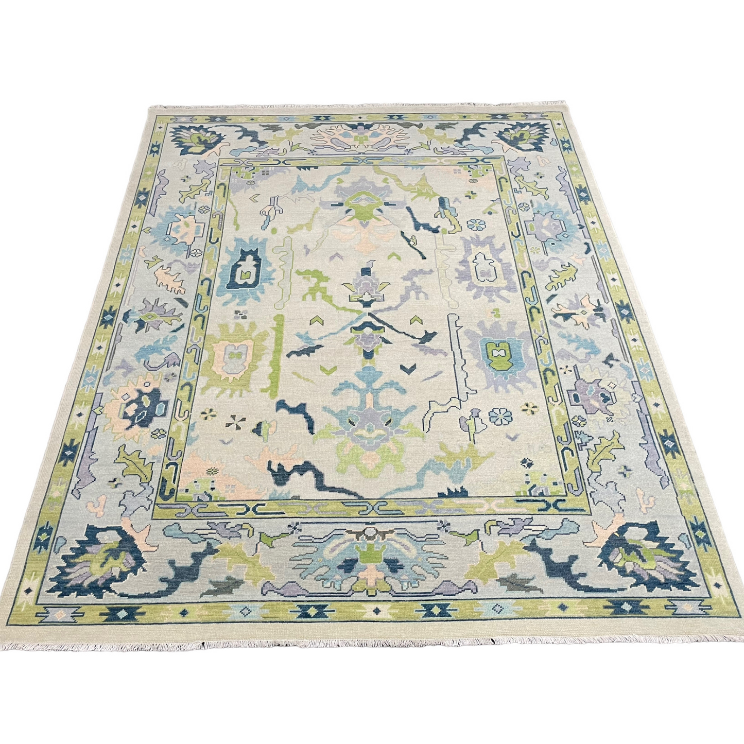 Laurel Oushak Rug in Lime
