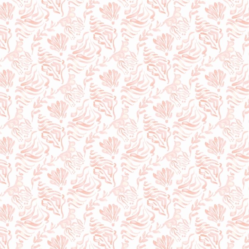 Nantucket Pink Wallpaper by Victoria Larson for Cailini Coastal