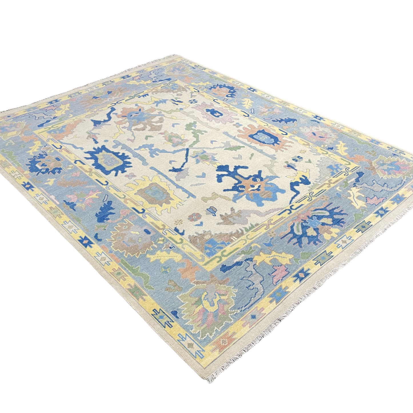 Fiona Oushak Rug in Yellow