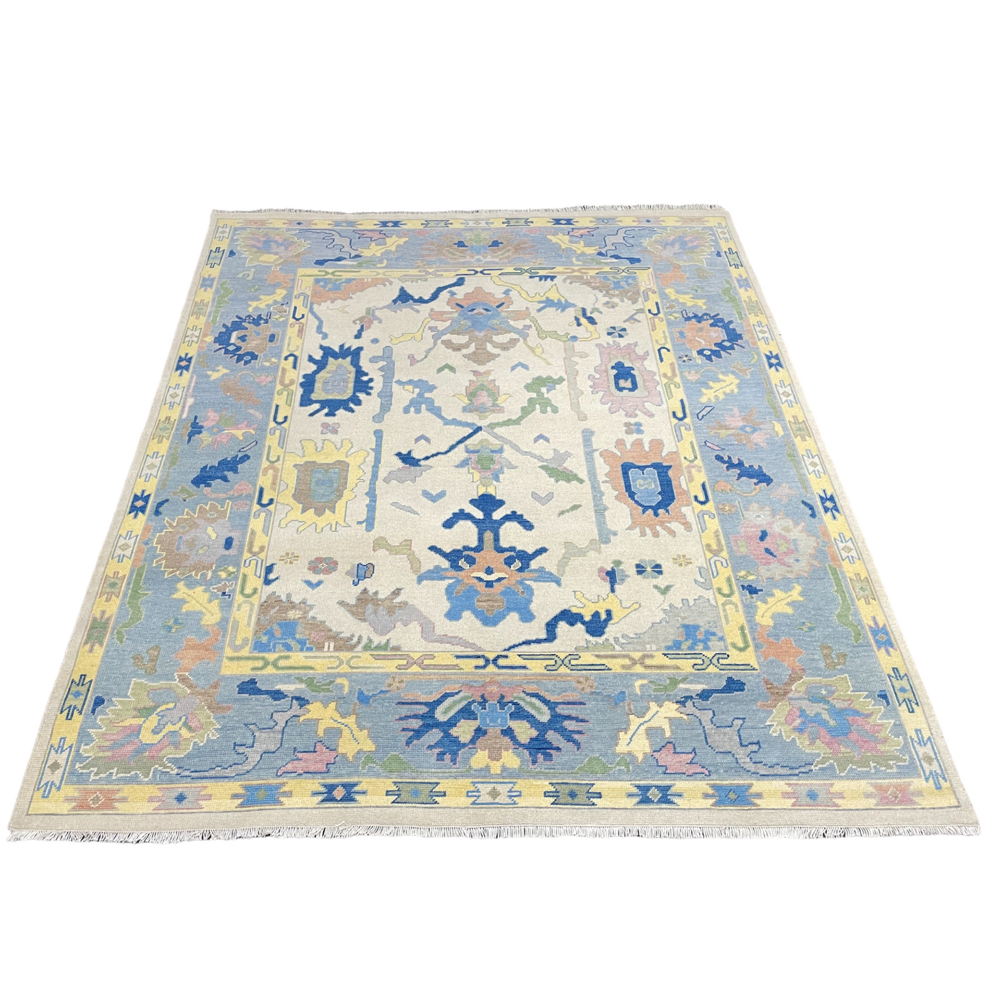 Fiona Oushak Rug in Yellow