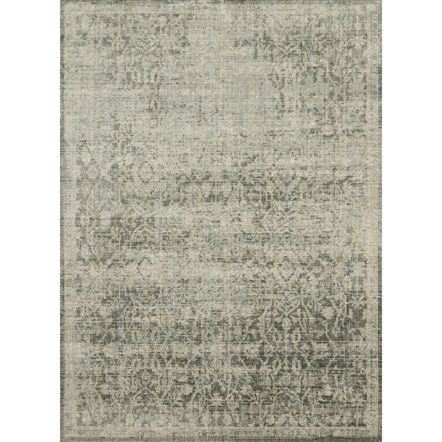 Linnea Rug 01 | Magnolia Home by Joanna Gaines x Loloi | Moss / Ivory
