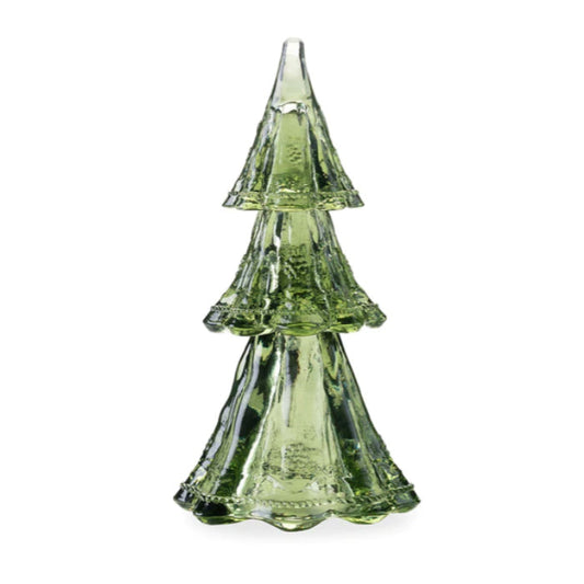 Juliska Berry and Thread Green Glass Stackable Tree 9"