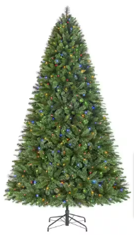 Home Accents Holiday 9 ft. Pre-Lit LED Wesley Pine Artificial Christmas Tree - $170