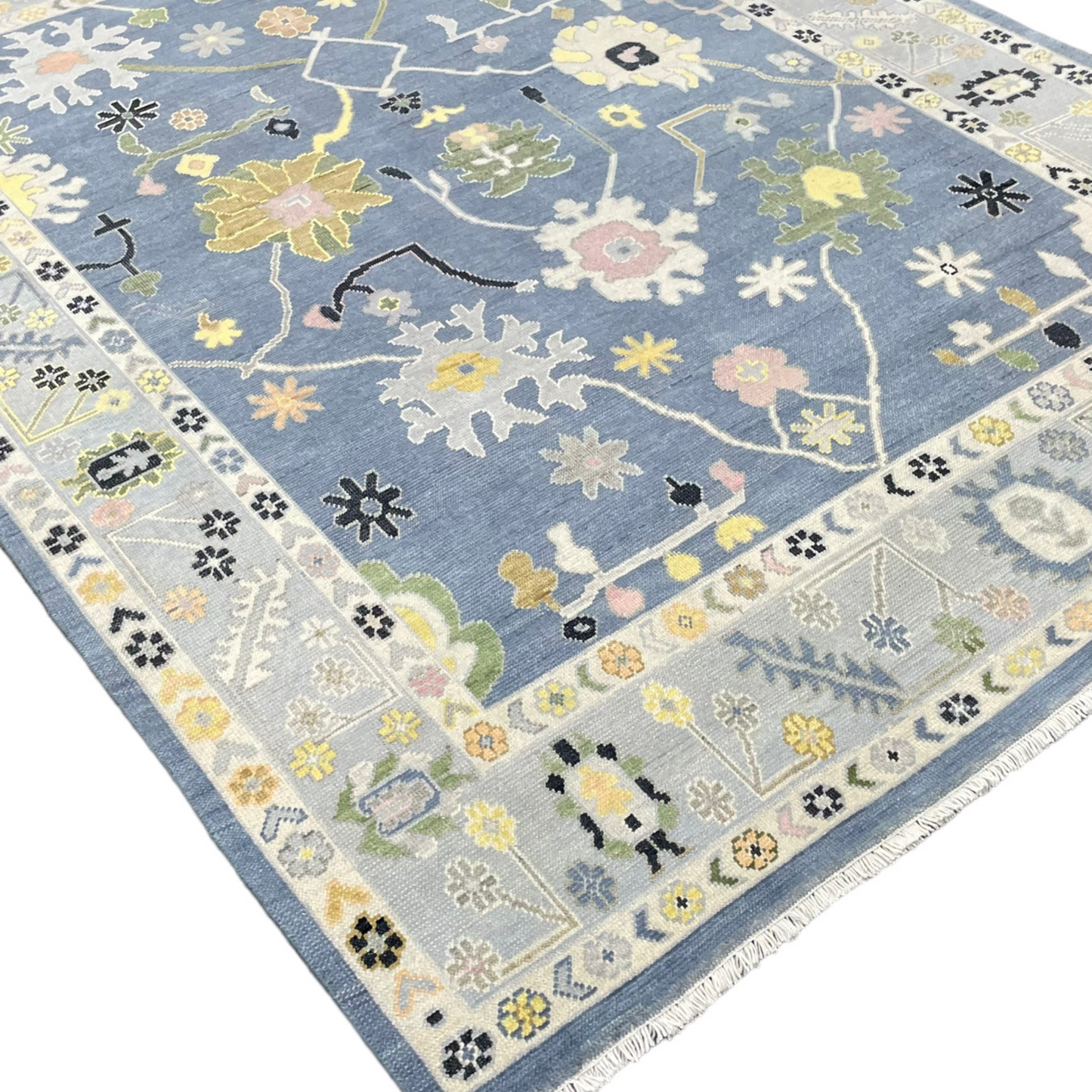 Charlotte Oushak Rug in Blue