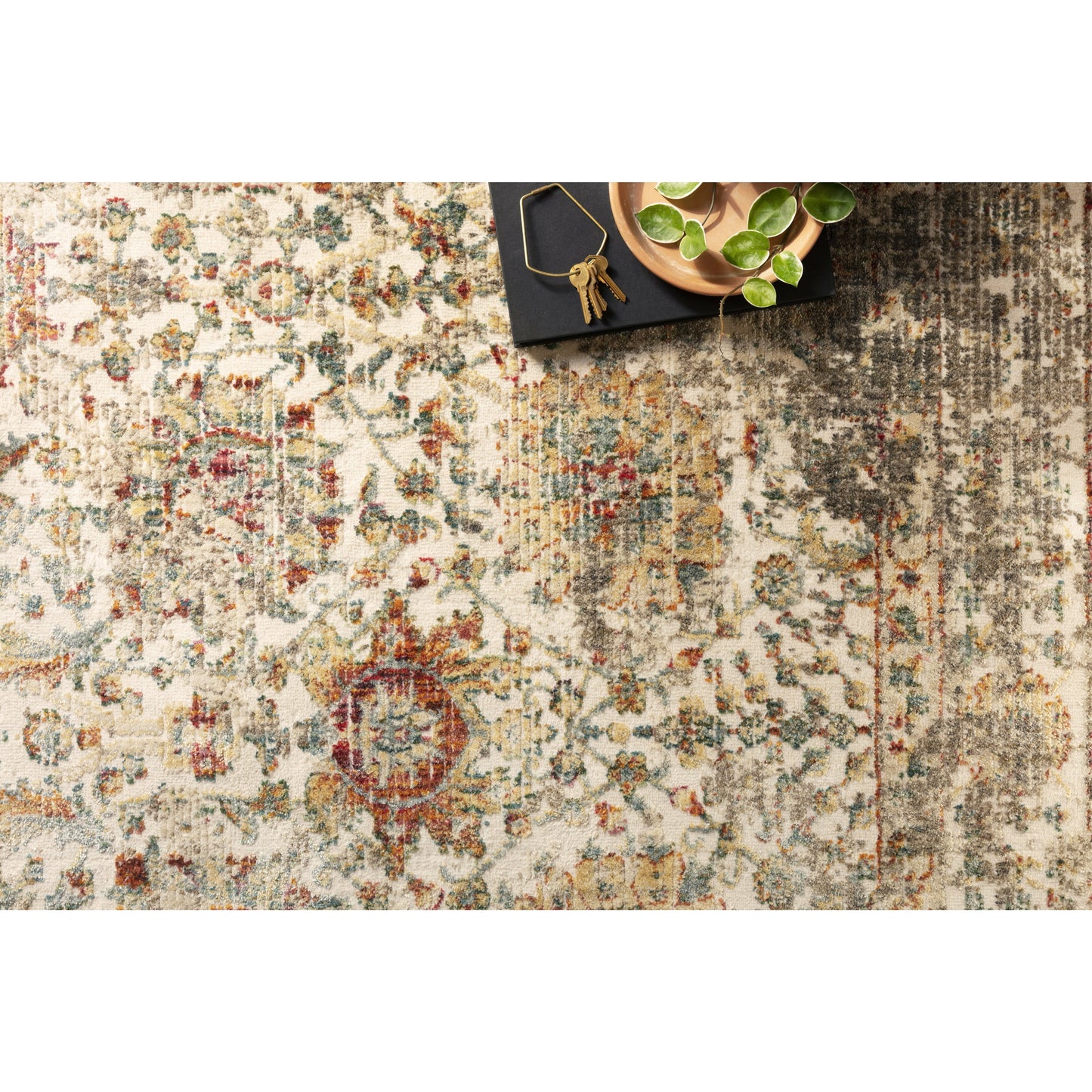 Linnea Rug 05 | Magnolia Home by Joanna Gaines x Loloi | Multi / Taupe
