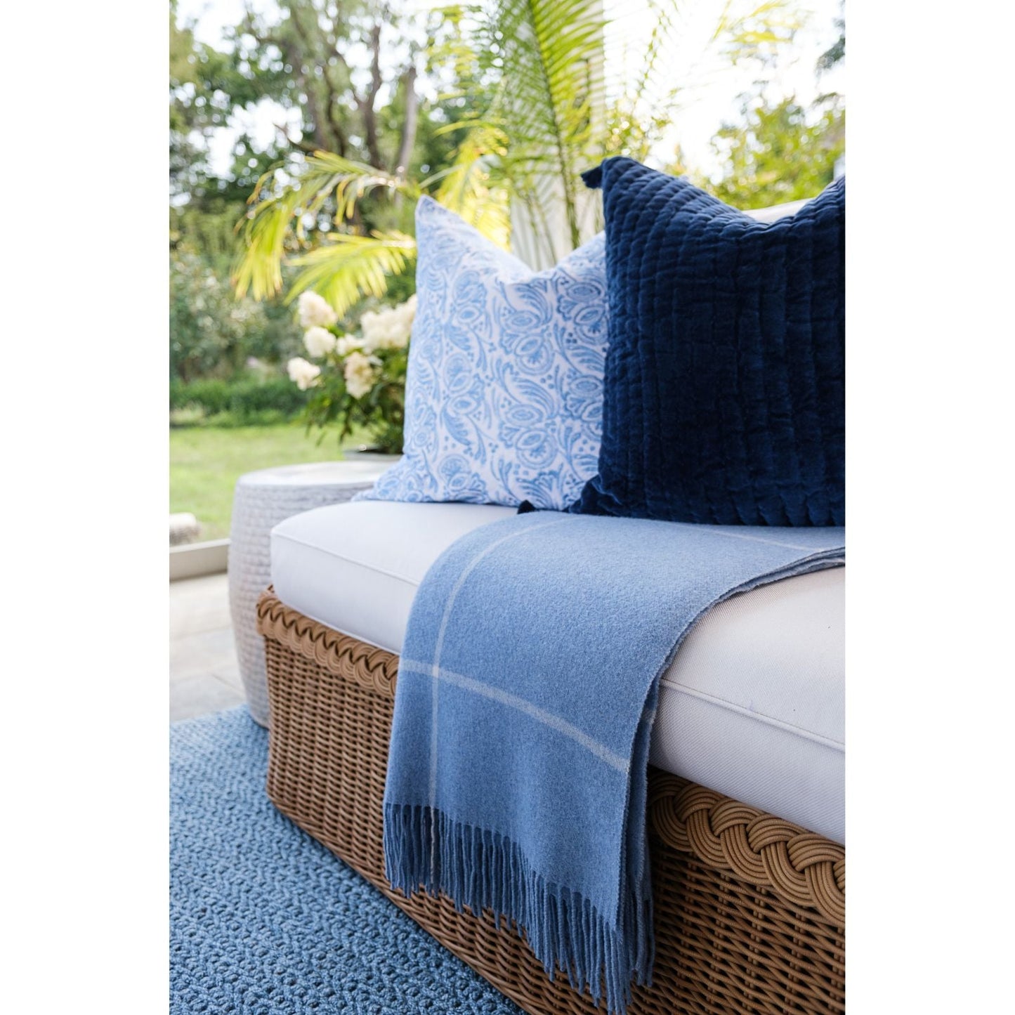Savannah Indoor/Outdoor Rug - Denim Blue