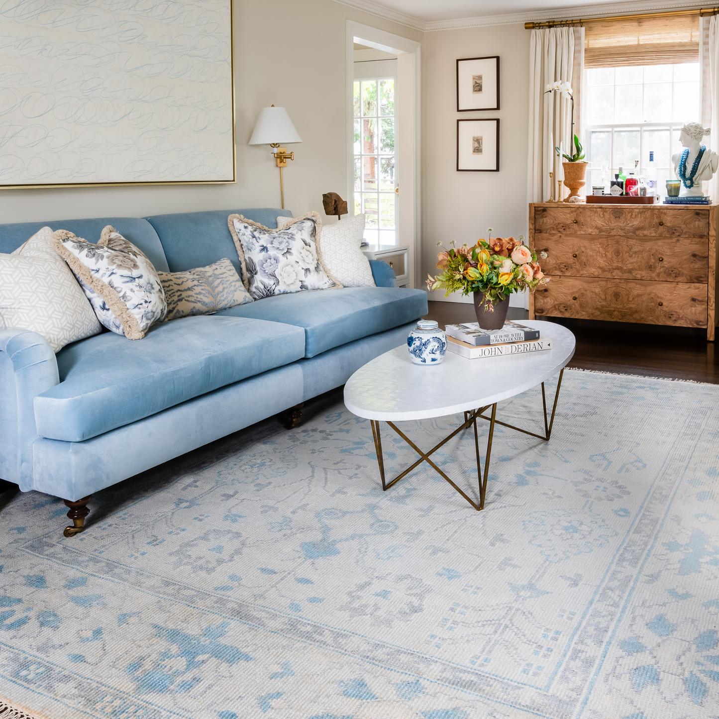 Concord Lowell Ivory Hand Knotted Wool Area Rug