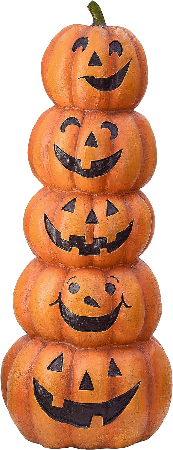 National Tree Company 51 in. Stacked Happy Jack-O-Lanterns - $200