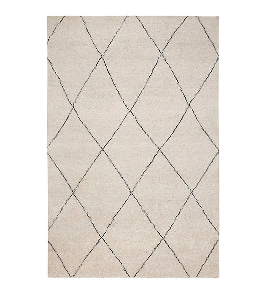 Numa Black Hand Knotted Wool Rug