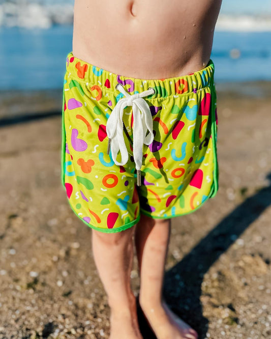 Neon Swim Trunks - Boys'