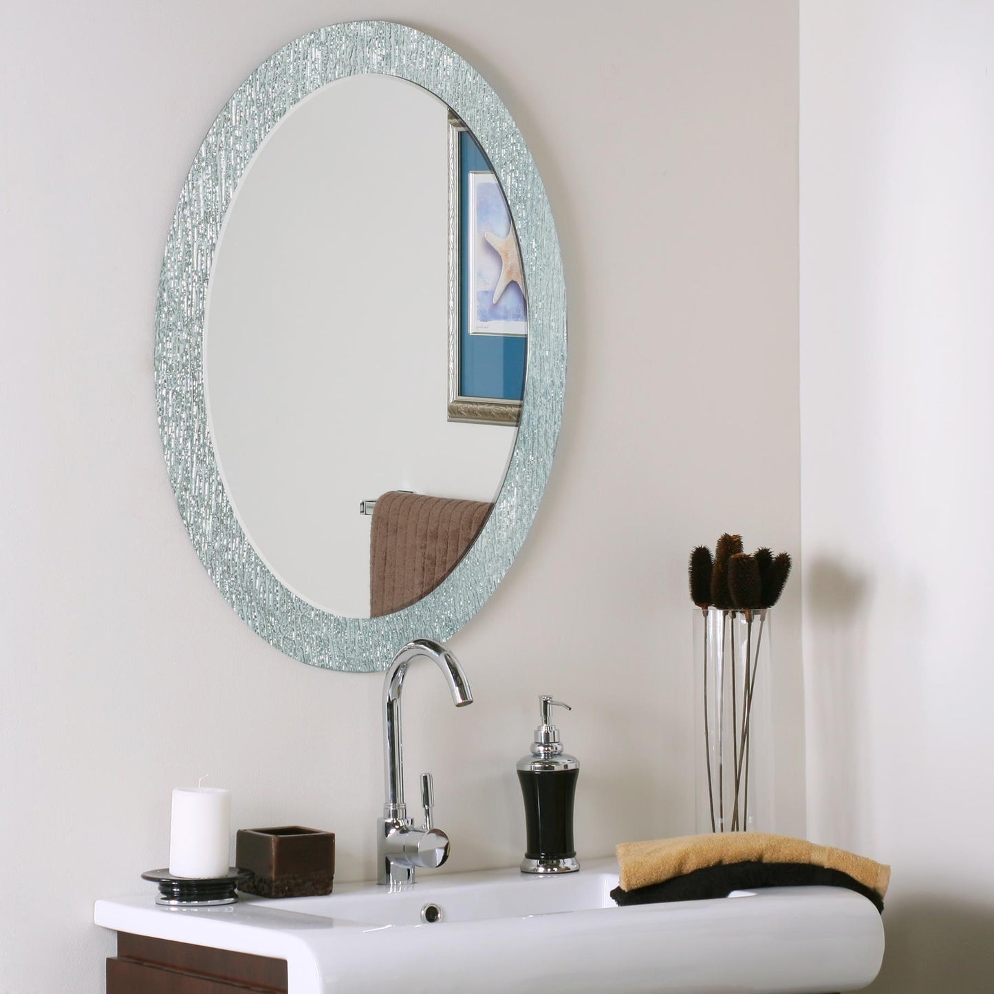 Decor Wonderland Molten Bathroom Mirror