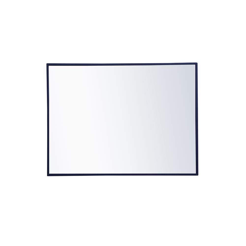 Elegant Lighting Metal frame rectangle mirror 24x 32 inch in Blue