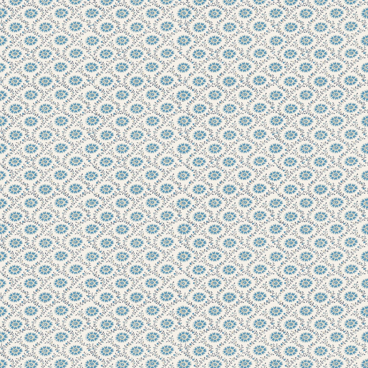 Floral Ogee Wallpaper