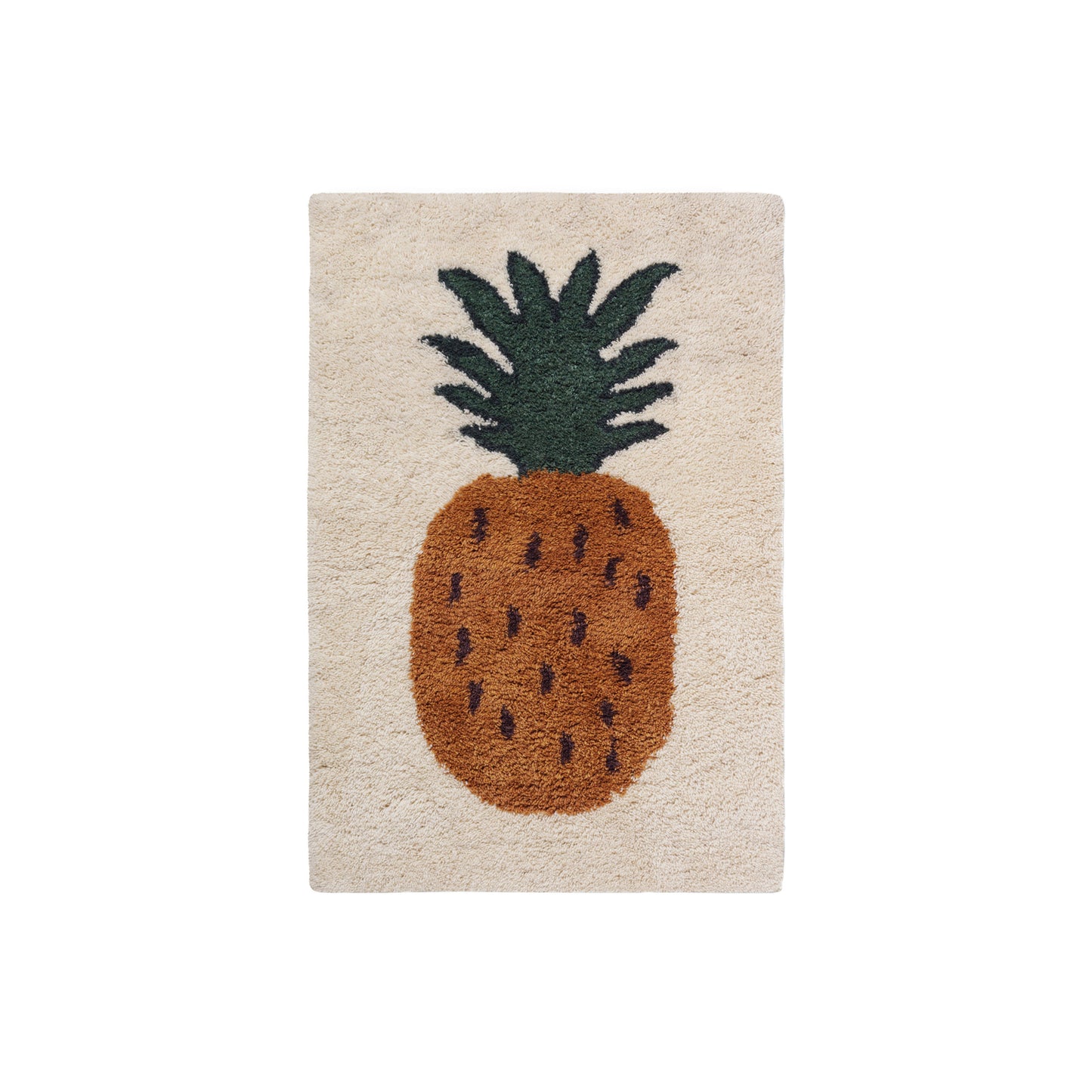Fruiticana Tufted Rug: Small - 47.2" + Pineapple