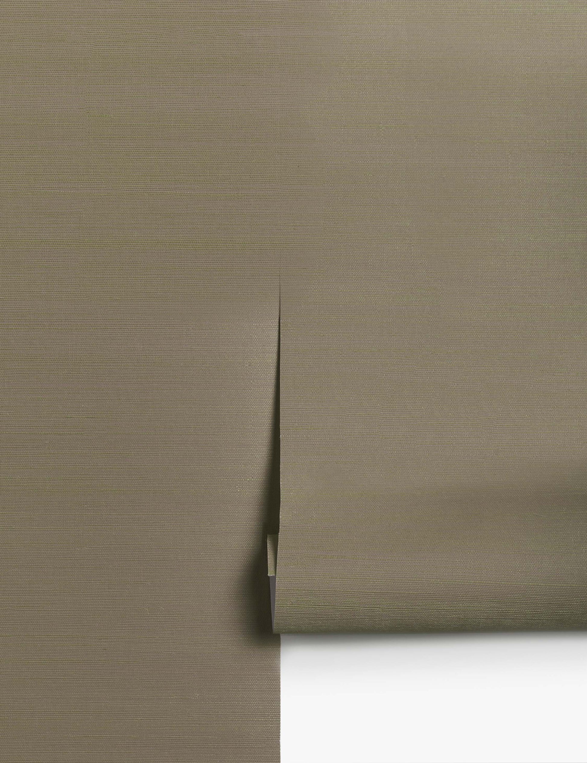 #color::olive | Grasscloth olive green solid wallpaper by Sarah Sherman Samuel