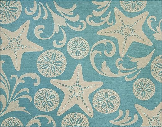Indoor Outdoor Area Rug, Classic Flatweave, Washable, Stain & UV Resistant Carpet