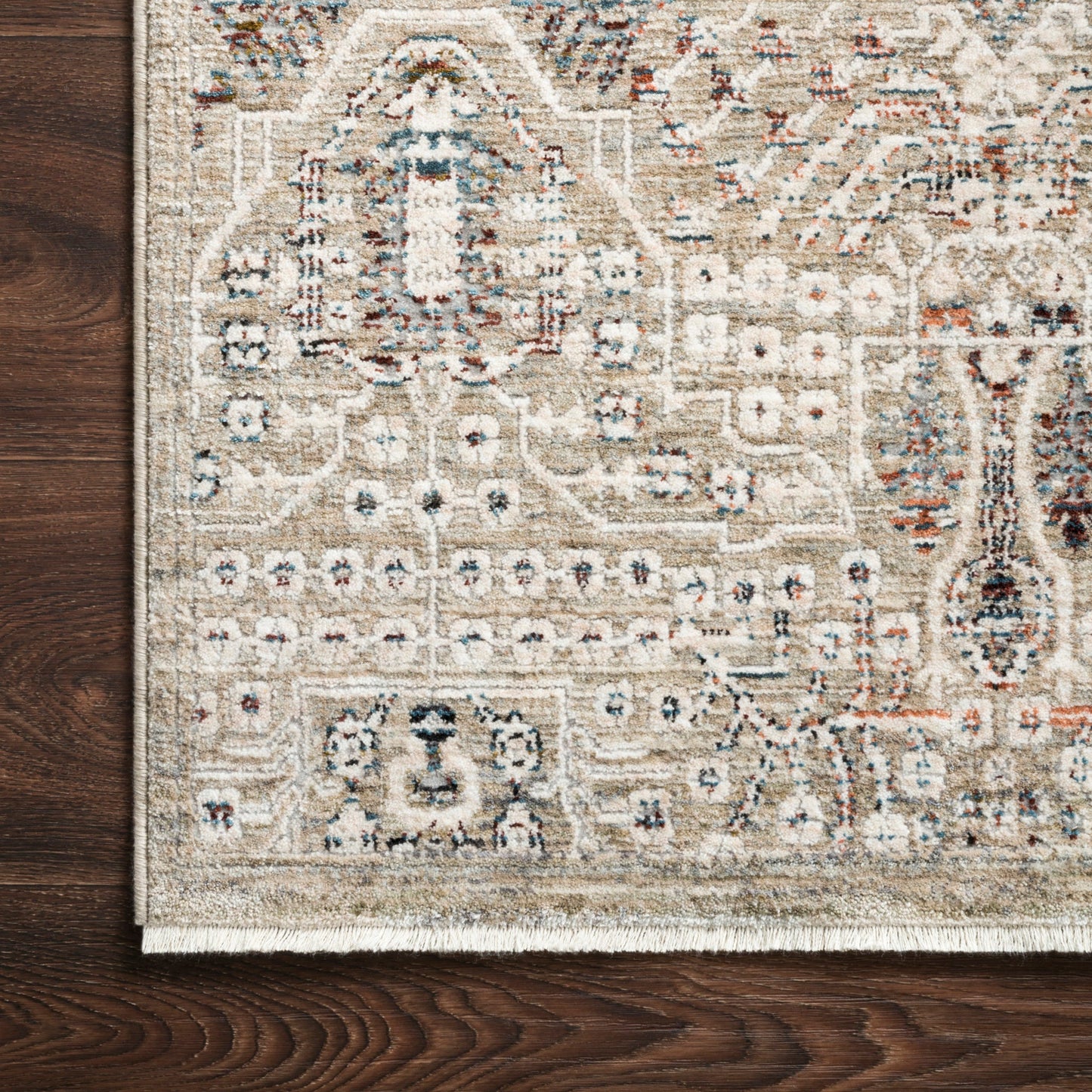 Theia Rug in Granite/Ivory