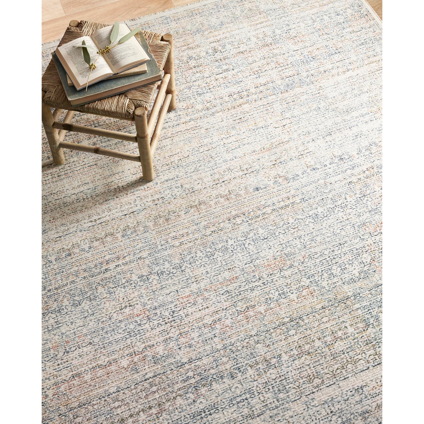 Amber Lewis x Loloi Zuma Rug in Ivory/Multi