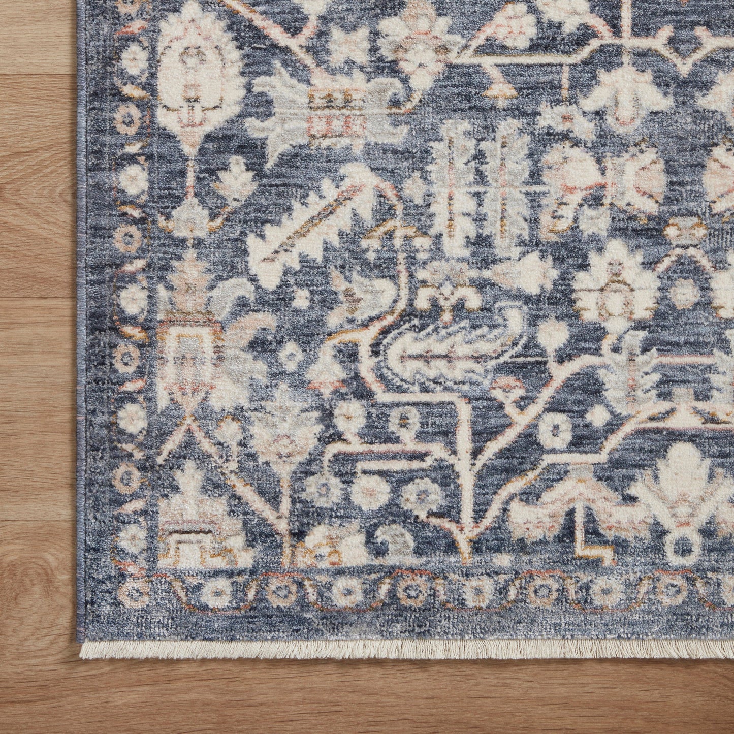 Amber Lewis x Loloi Zuma Rug in Blue/Ivory