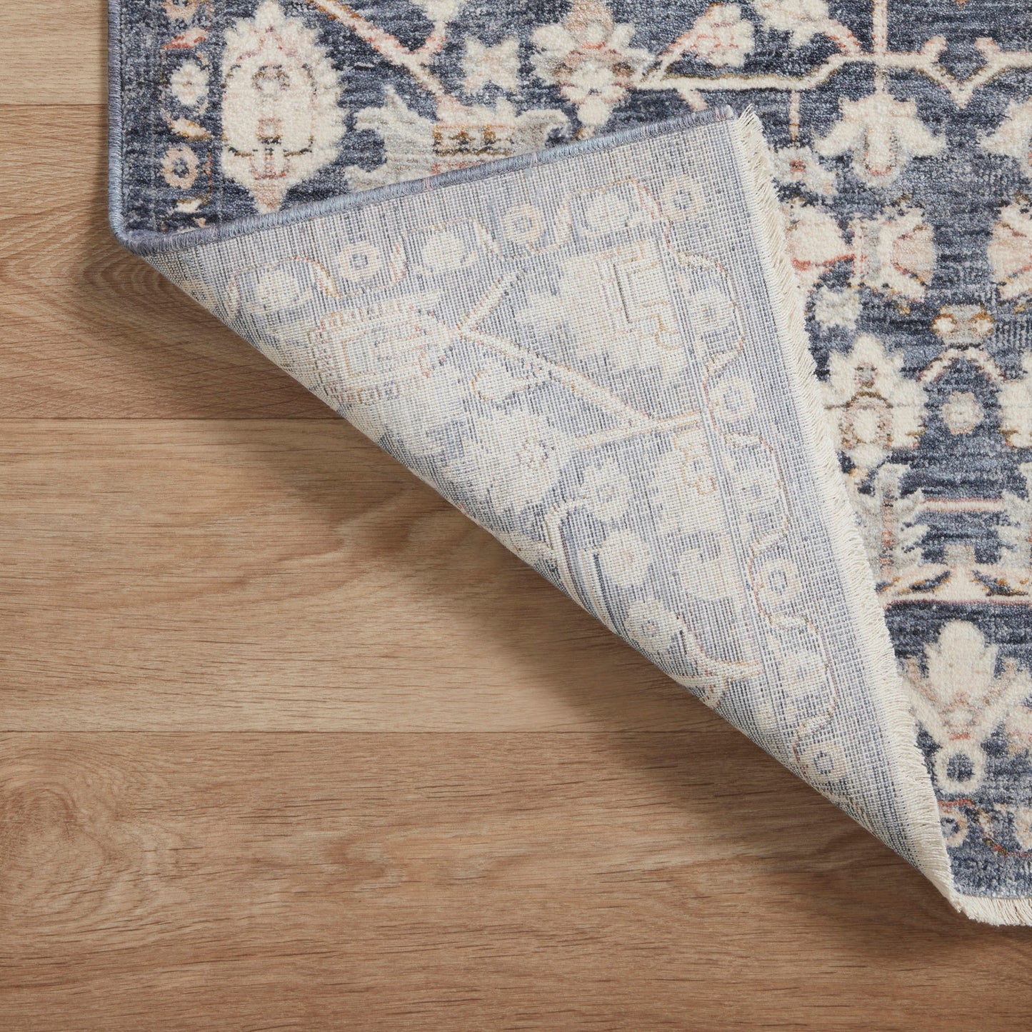 Amber Lewis x Loloi Zuma Rug in Blue/Ivory