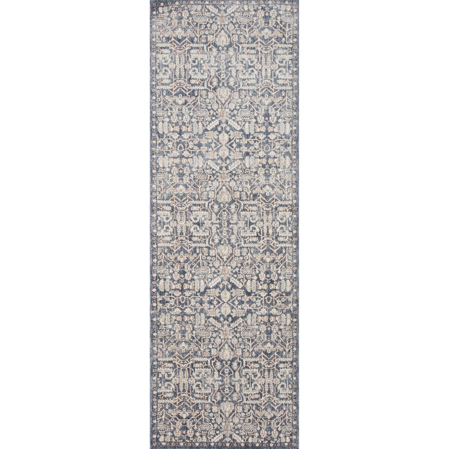 Amber Lewis x Loloi Zuma Rug in Blue/Ivory