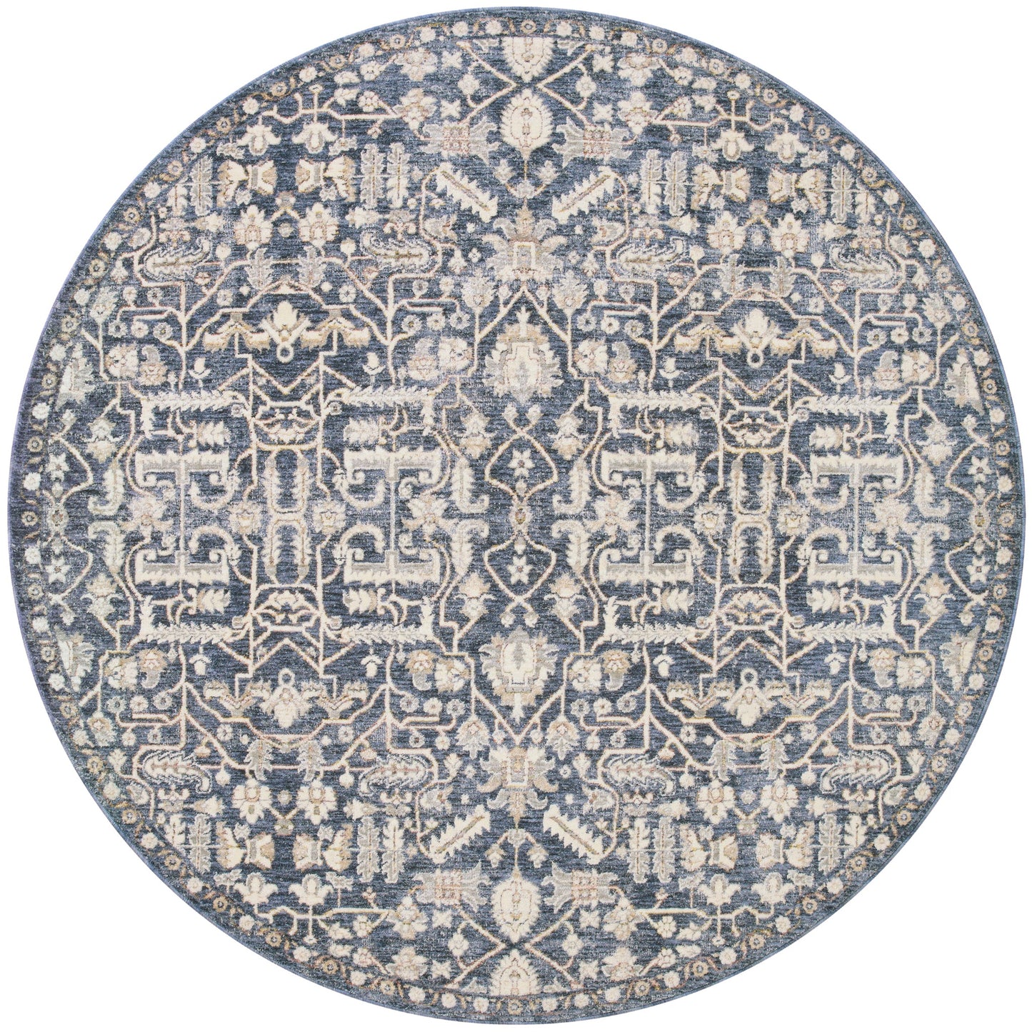 Amber Lewis x Loloi Zuma Rug in Blue/Ivory