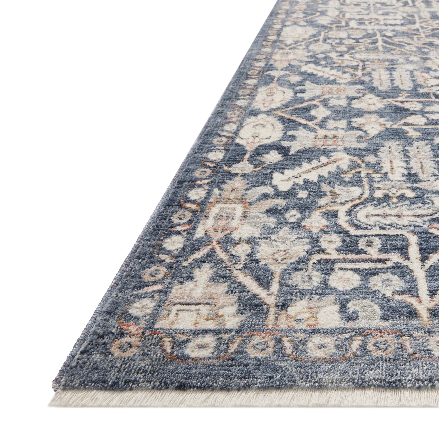 Amber Lewis x Loloi Zuma Rug in Blue/Ivory