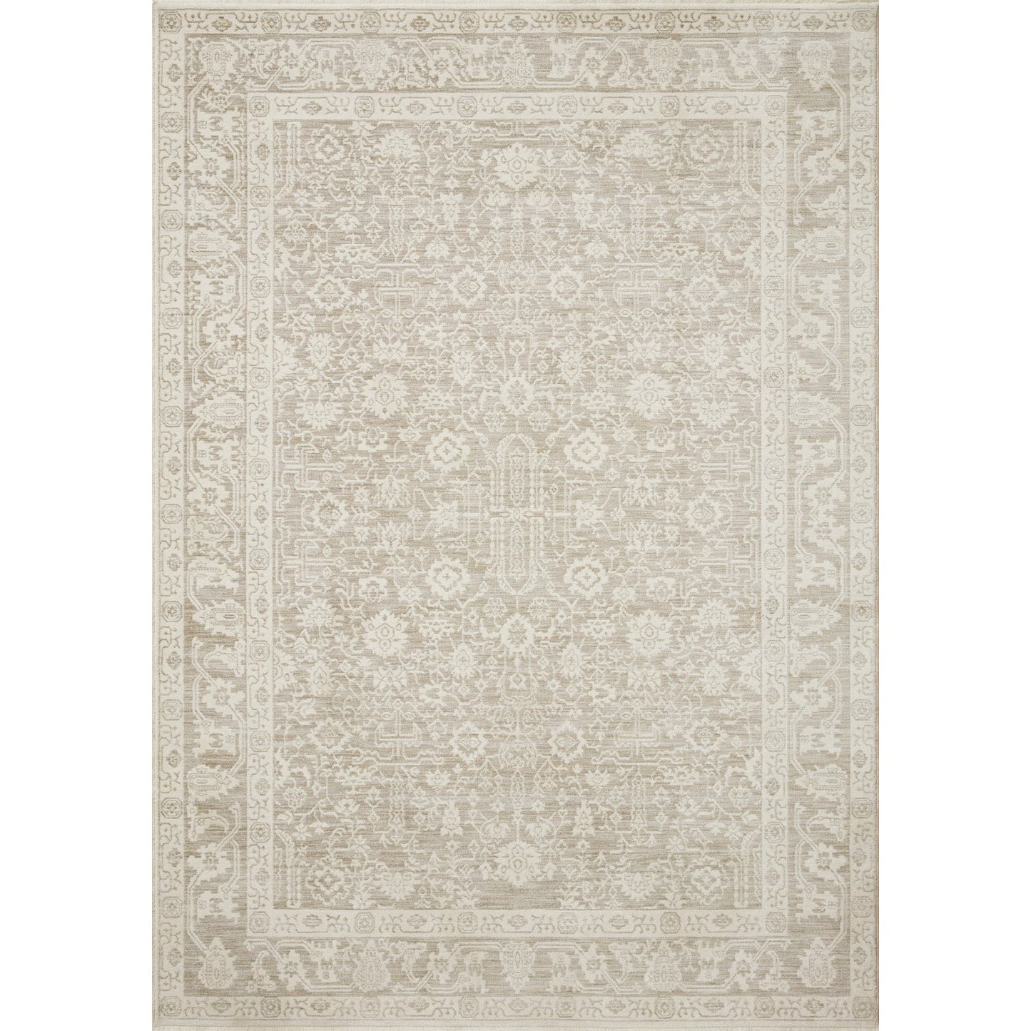 Amber Lewis x Loloi Zuma Rug in Sand/Stone