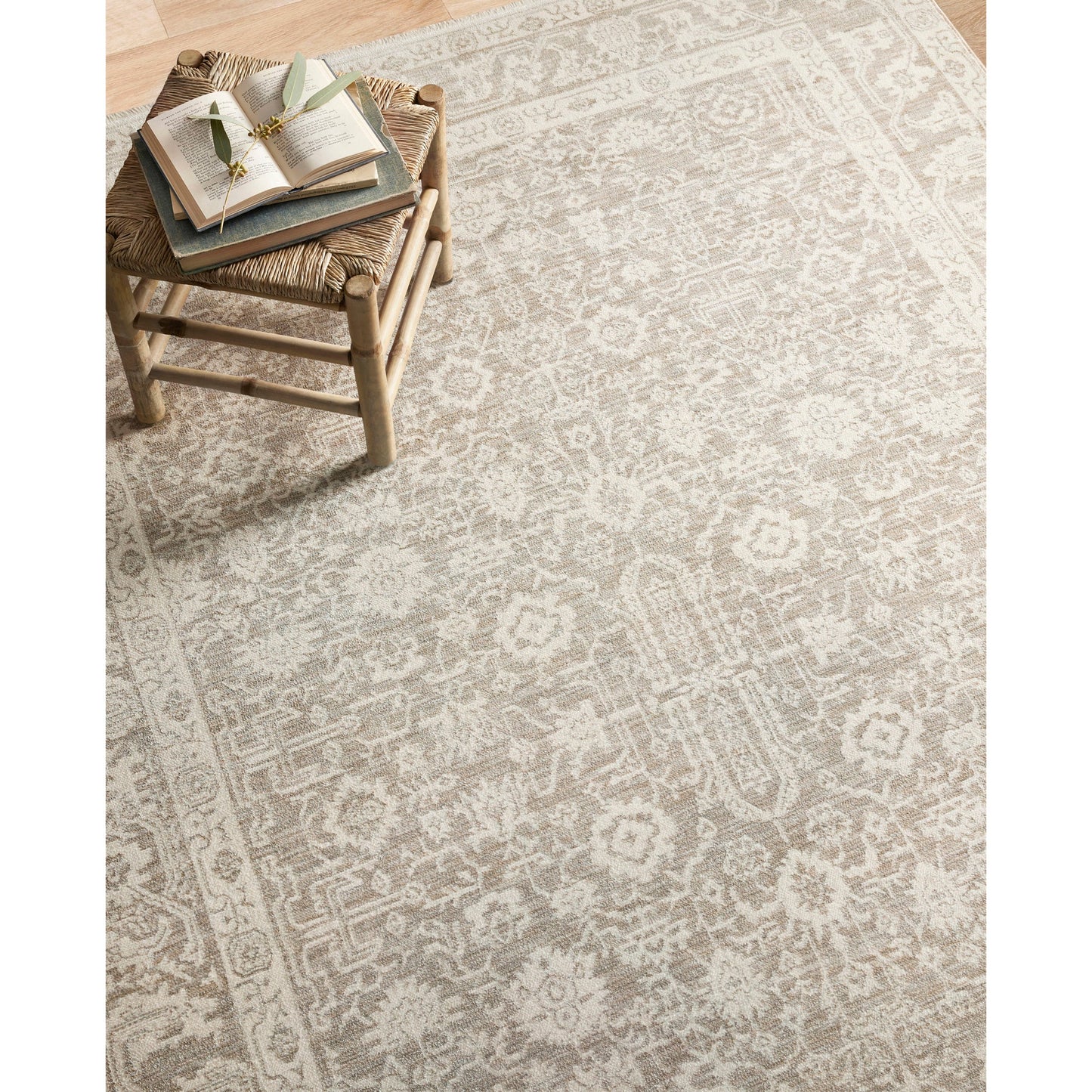 Amber Lewis x Loloi Zuma Rug in Sand/Stone
