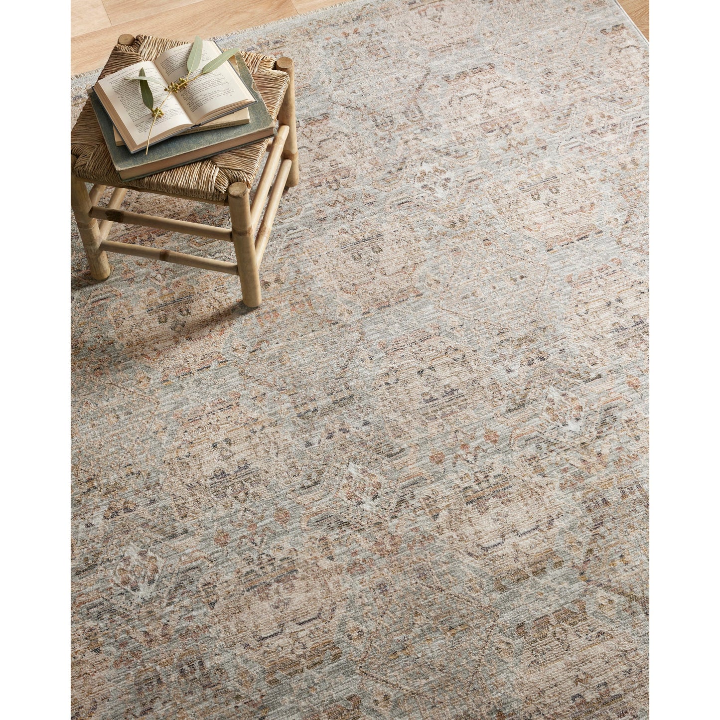 Amber Lewis x Loloi Zuma Rug in Silver/Multi