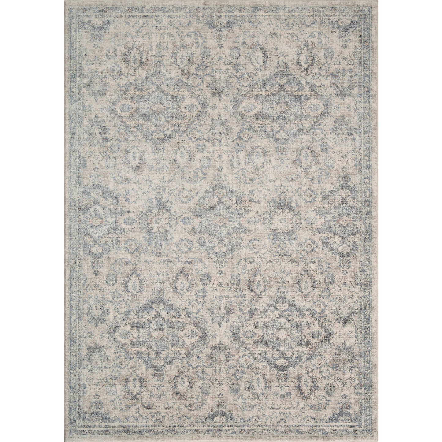 Amber Lewis x Loloi Zuma Rug in Pebble/Stone